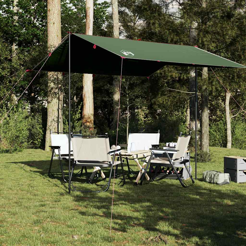 Camping Tarp Green 300x294 cm Waterproof - vid-94649 - All Things Good