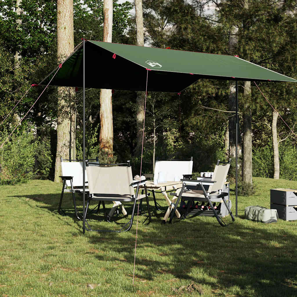 Camping Tarp Green 300x294 cm Waterproof - vid-94652 - All Things Good