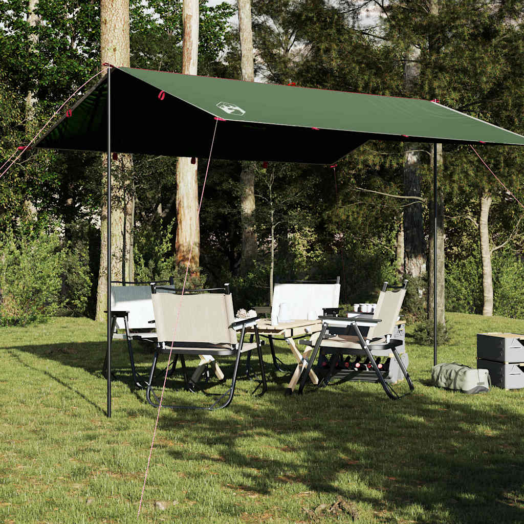 Camping Tarp Green 360x294 cm Waterproof - vid-94655 - All Things Good