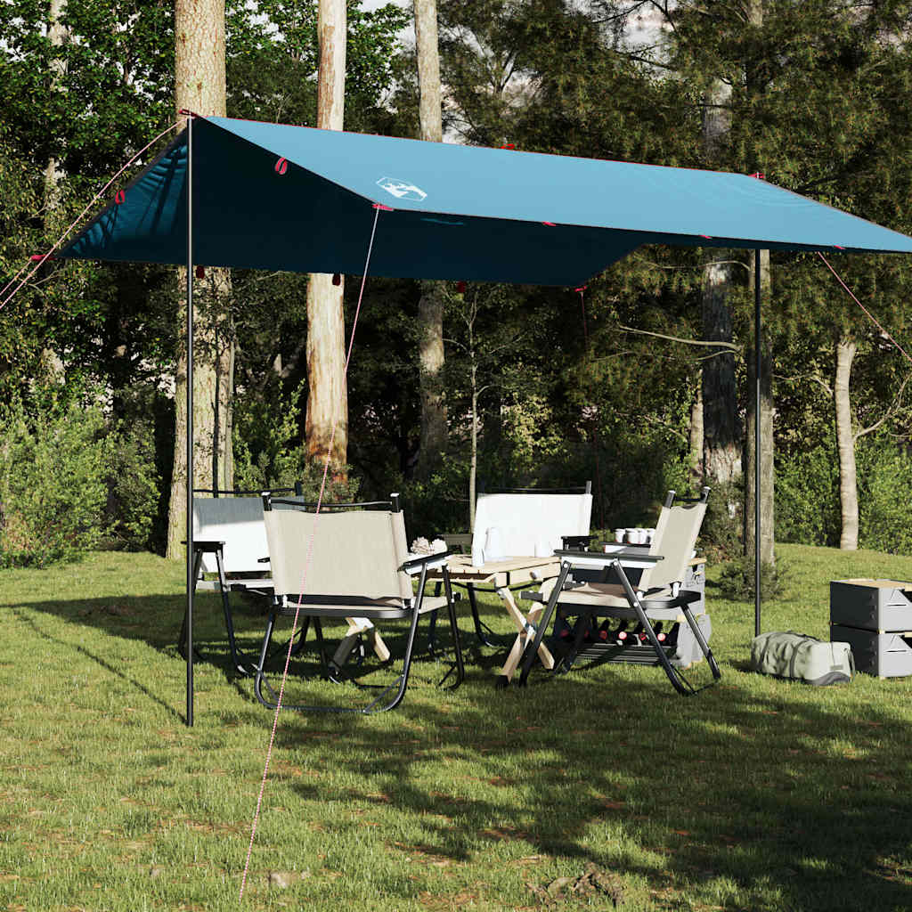 Camping Tarp Blue 360x294 cm Waterproof - vid-94656 - All Things Good