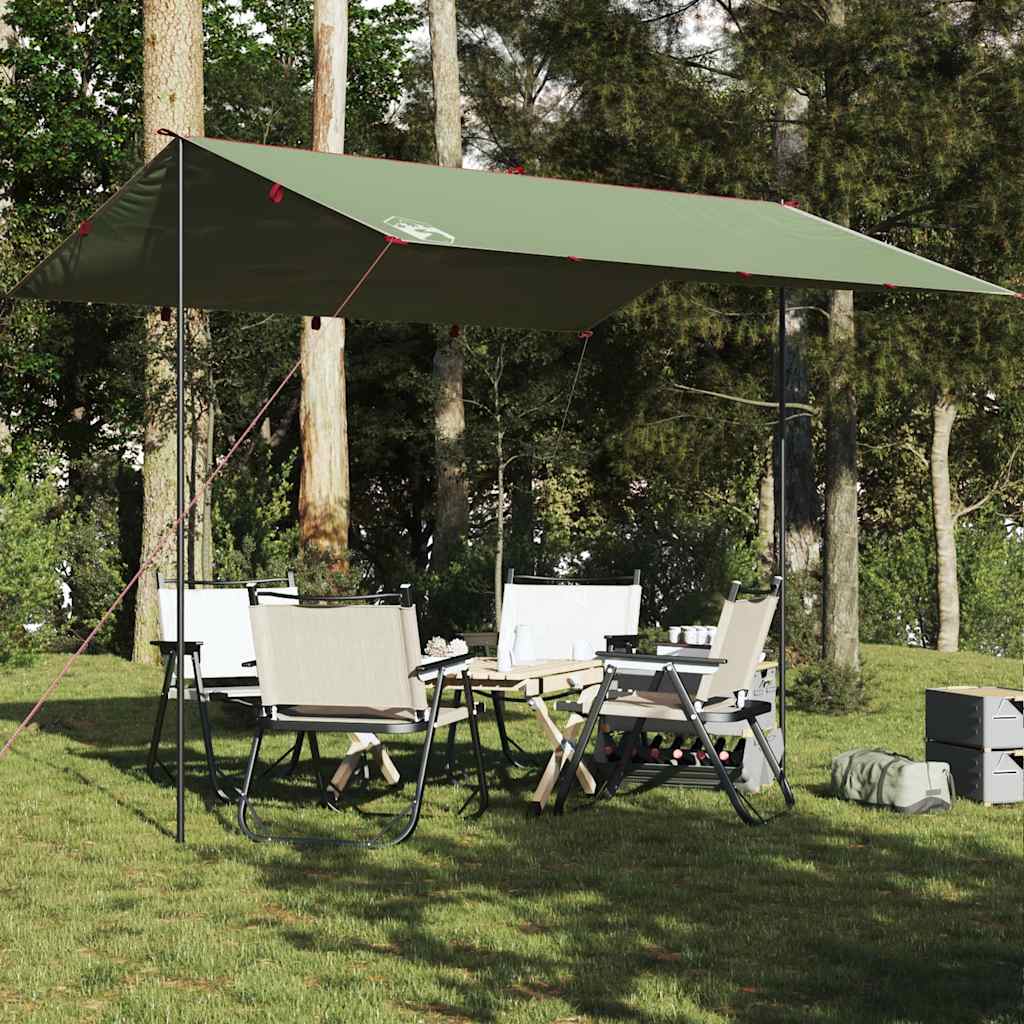 Camping Tarp Green 360x294 cm Waterproof - vid-94658 - All Things Good