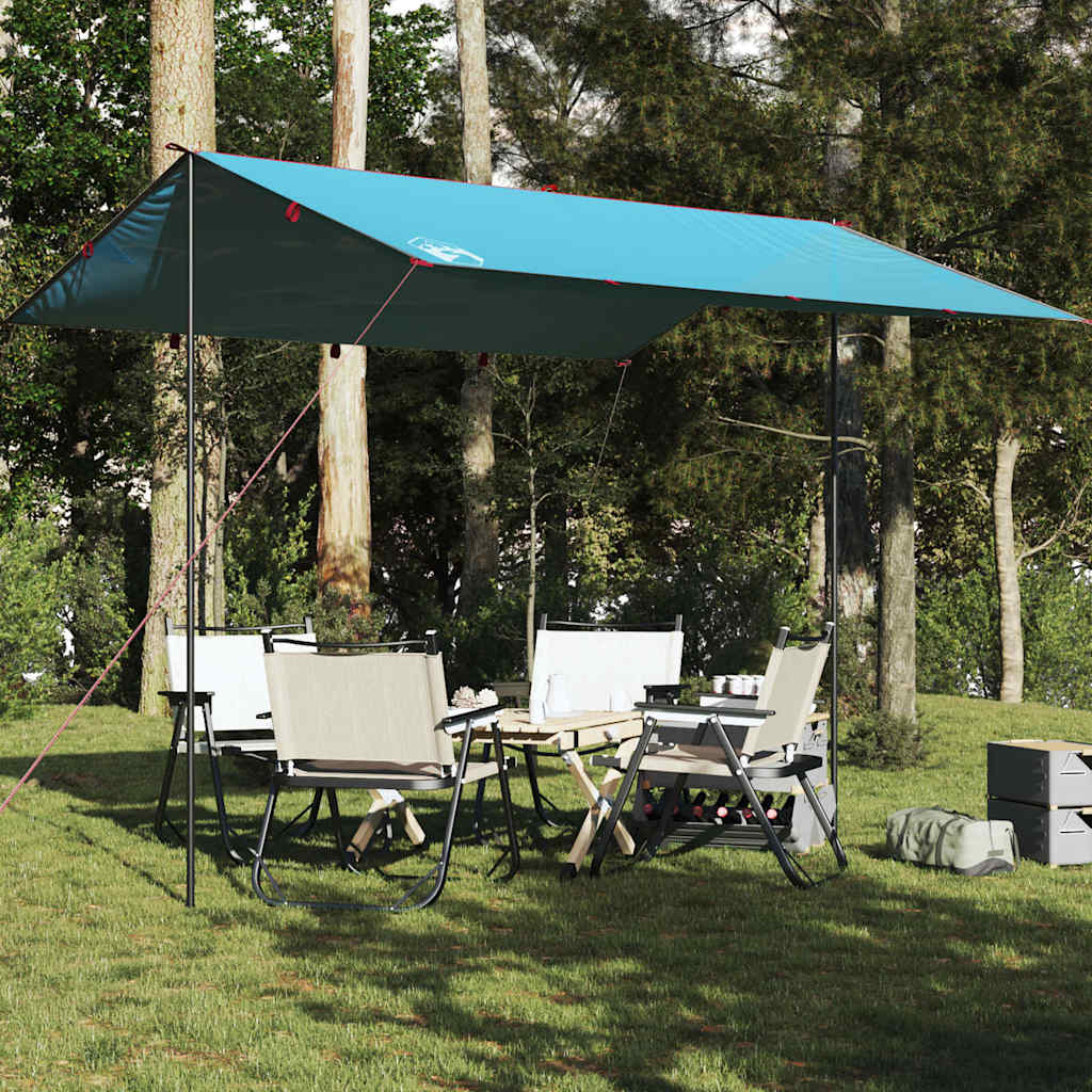 Camping Tarp Blue 360x294 cm Waterproof - vid-94659 - All Things Good