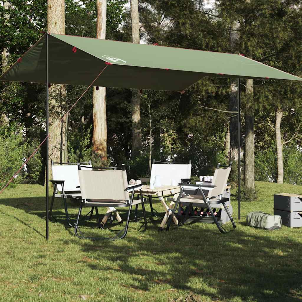 Camping Tarp Green 400x294 cm Waterproof - vid-94664 - All Things Good