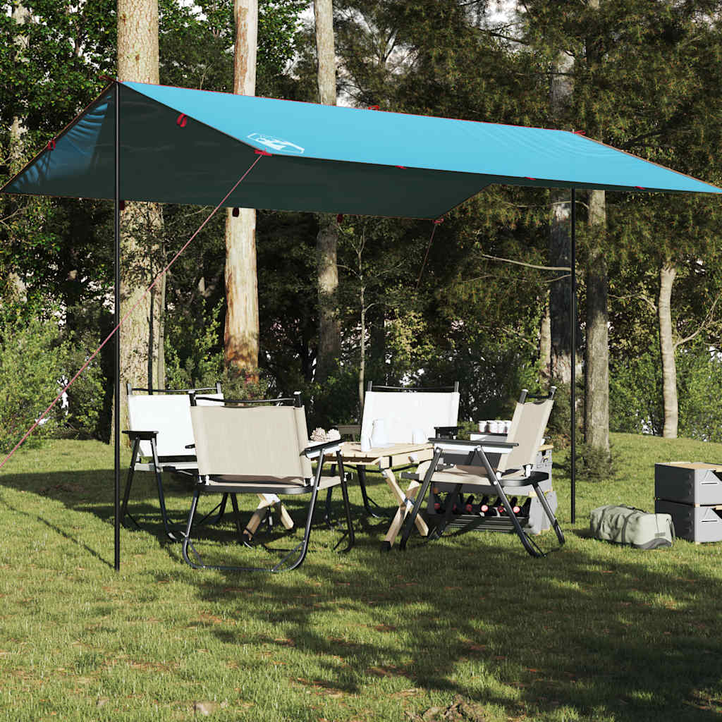 Camping Tarp Blue 400x294 cm Waterproof - vid-94665 - All Things Good