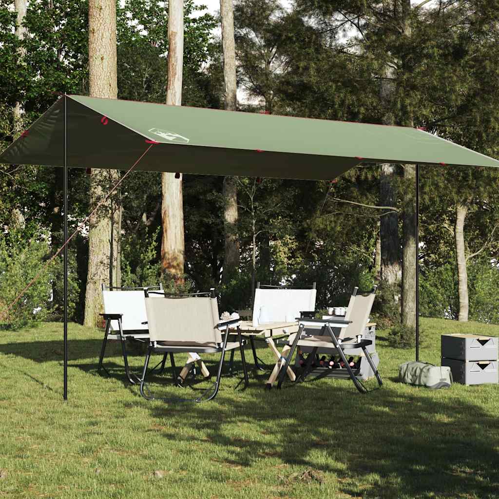 Camping Tarp Green 500x294 cm Waterproof - vid-94667 - All Things Good