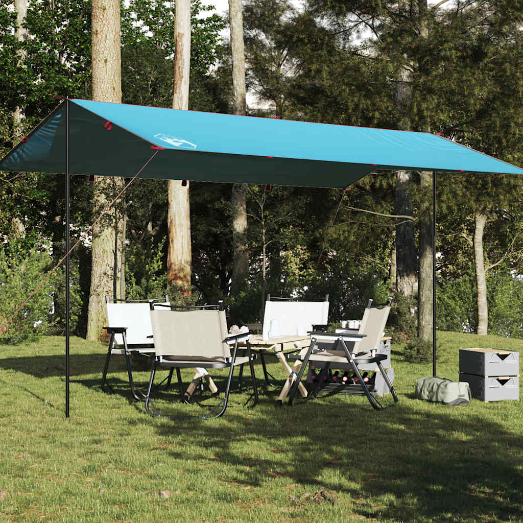 Camping Tarp Blue 500x294 cm Waterproof - vid-94668 - All Things Good