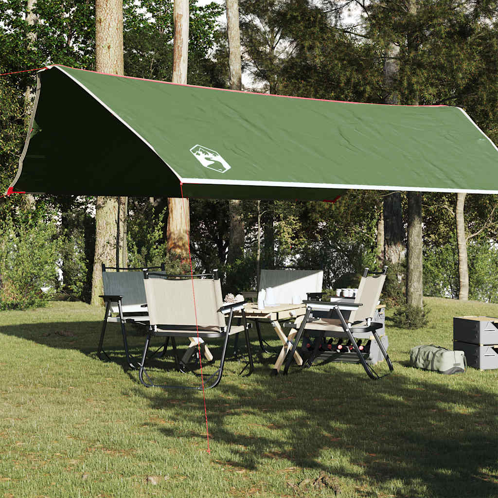 Camping Tarp Green 500x294 cm Waterproof - vid-94670 - All Things Good
