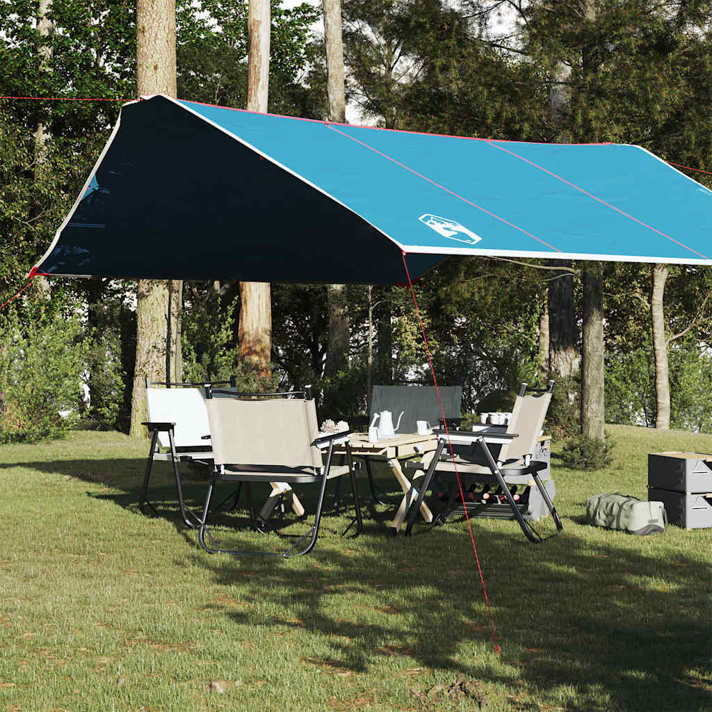 Camping Tarp Blue 420x440 cm Waterproof - vid-94674 - Casper Homes