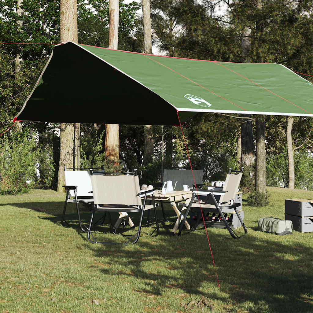 Camping Tarp Green 420x440 cm Waterproof - vid-94676 - Casper Homes