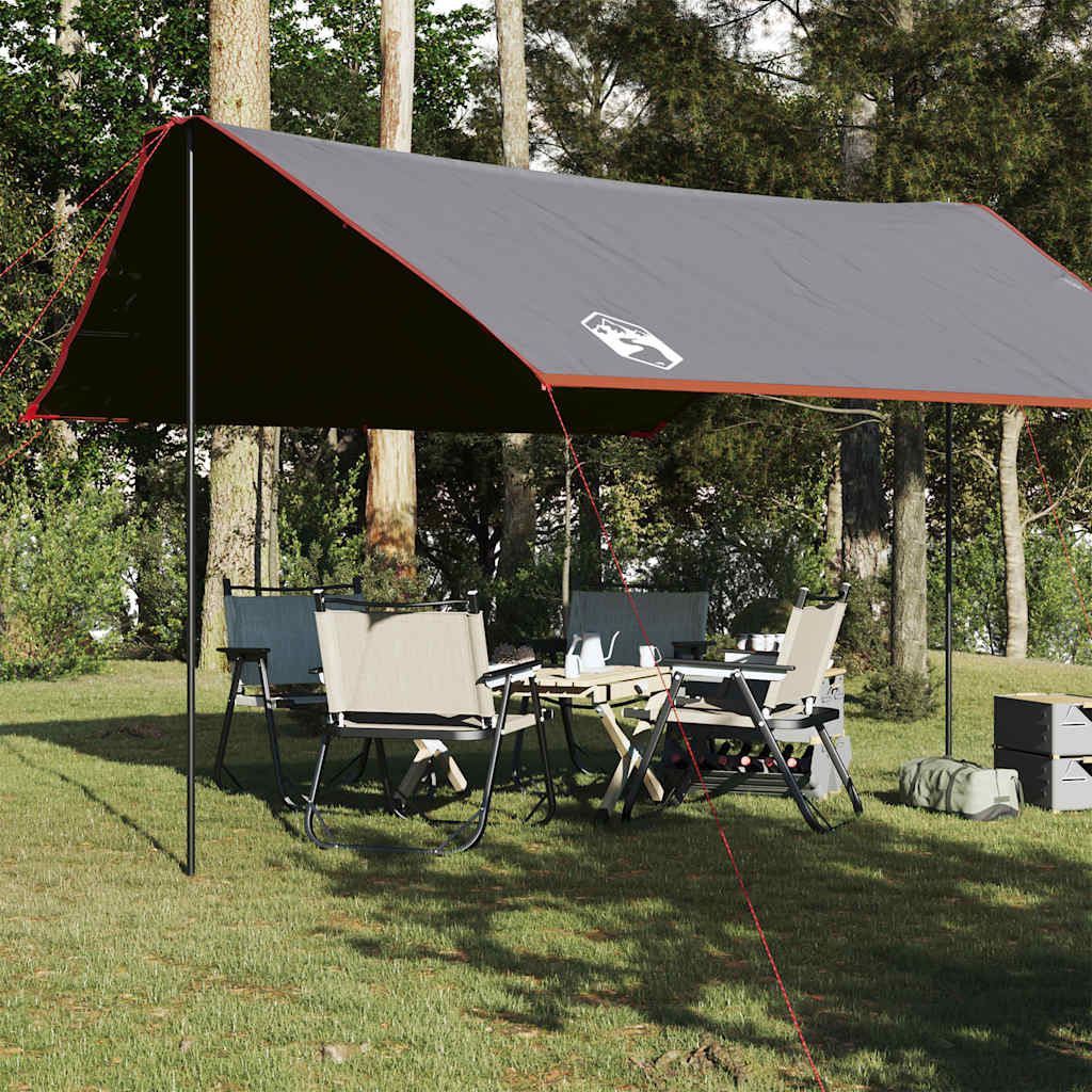 Camping Tarp Orange 430x380x210 cm Waterproof - vid-94681 - Charlotte Dunes