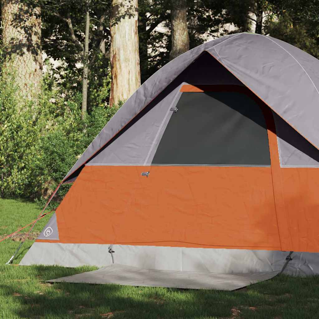 Camping Tent Dome 2-Person Orange Waterproof - Charlotte Dunes