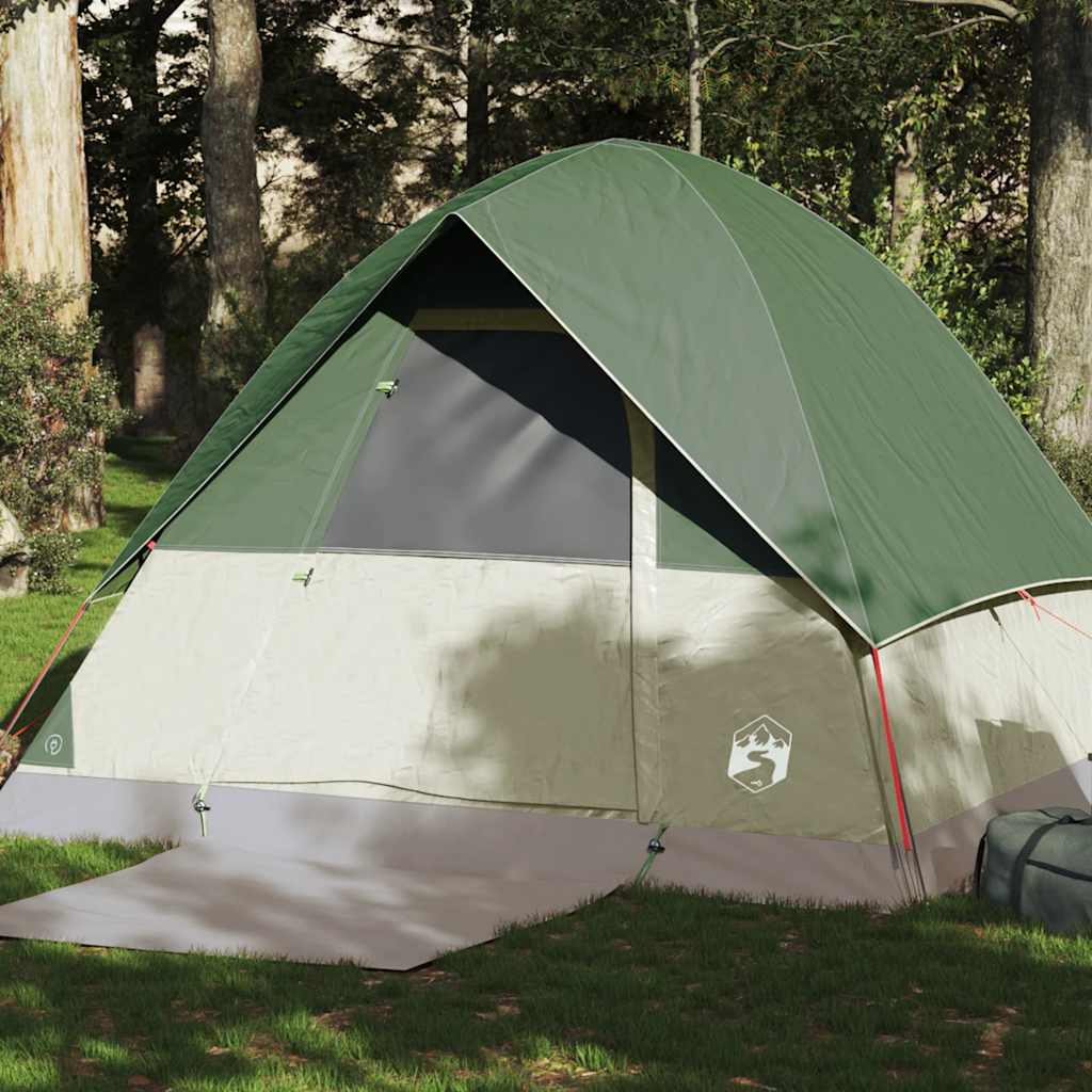 Camping Tent Dome 4-Person Green Waterproof - vid-94699 - Charlotte Dunes