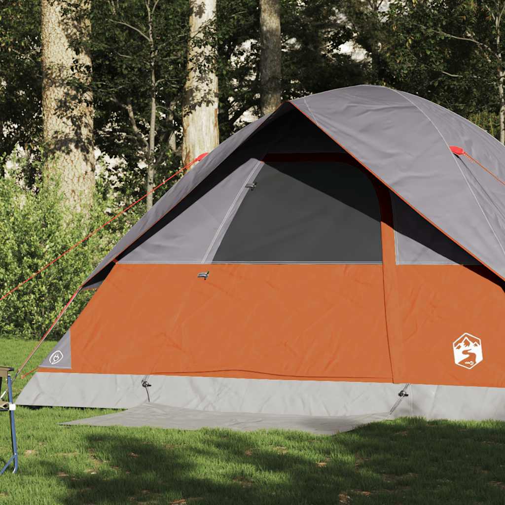 Family Tent Dome 6-Person Orange Waterproof - vid-94705 - Charlotte Dunes