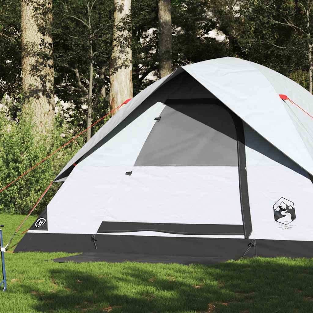 Family Tent Dome 6-Person White Blackout Fabric Waterproof - vid-94706 - Charlotte Dunes