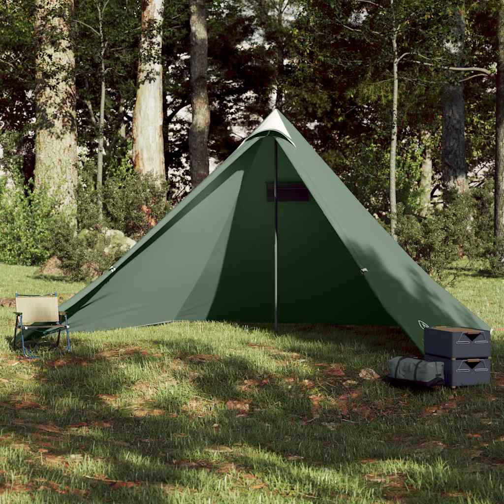 Family Tent Tipi 7-Person Green Waterproof - Charlotte Dunes