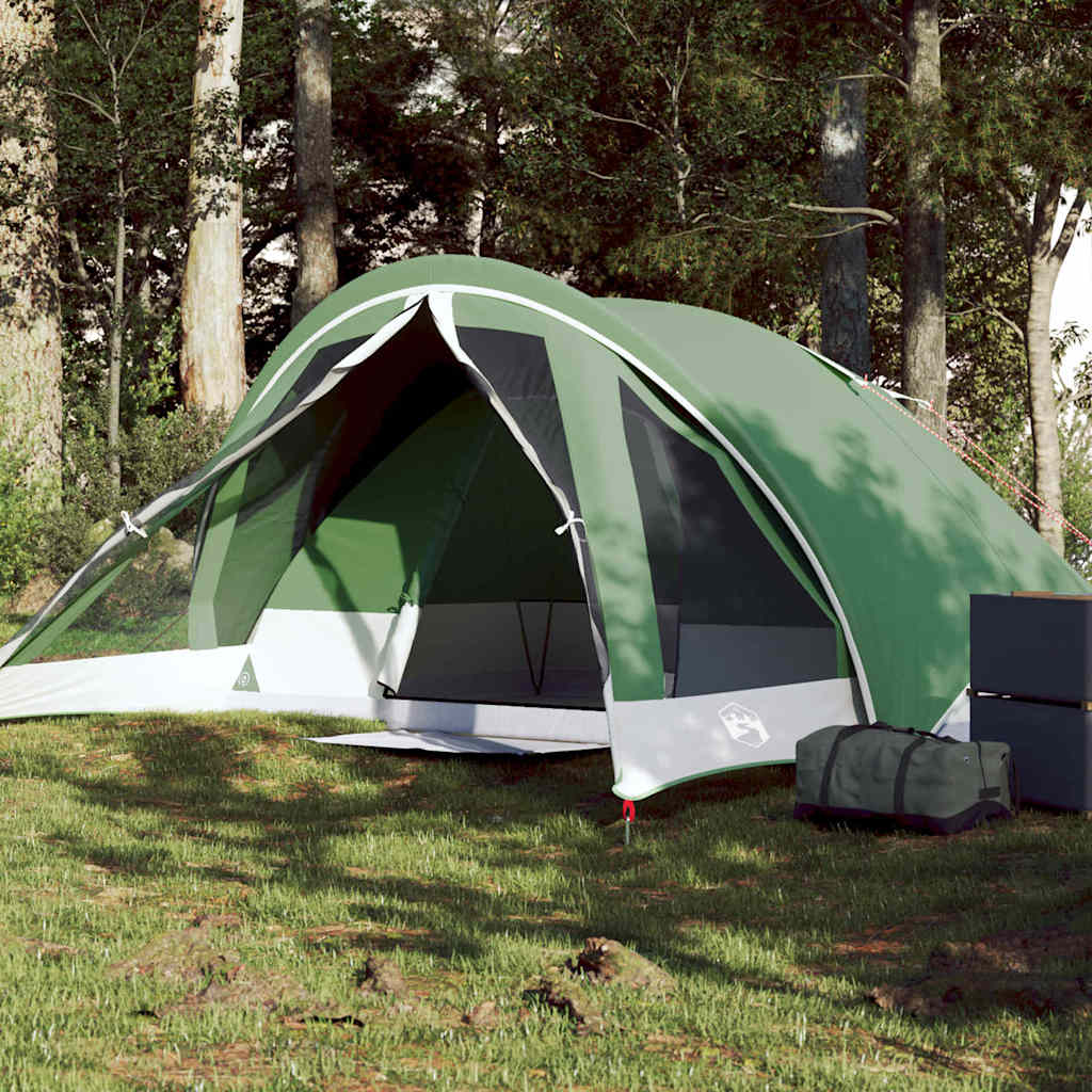 Camping Tent Cabin 4-Person Green Waterproof - Merkel Designers