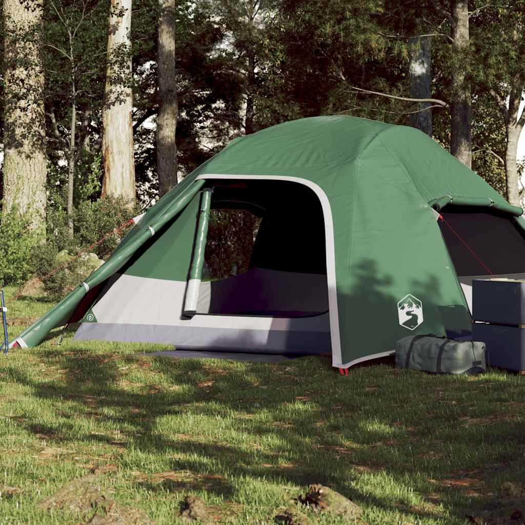 Camping Tent Dome 4-Person Green Waterproof - Brittle & Co