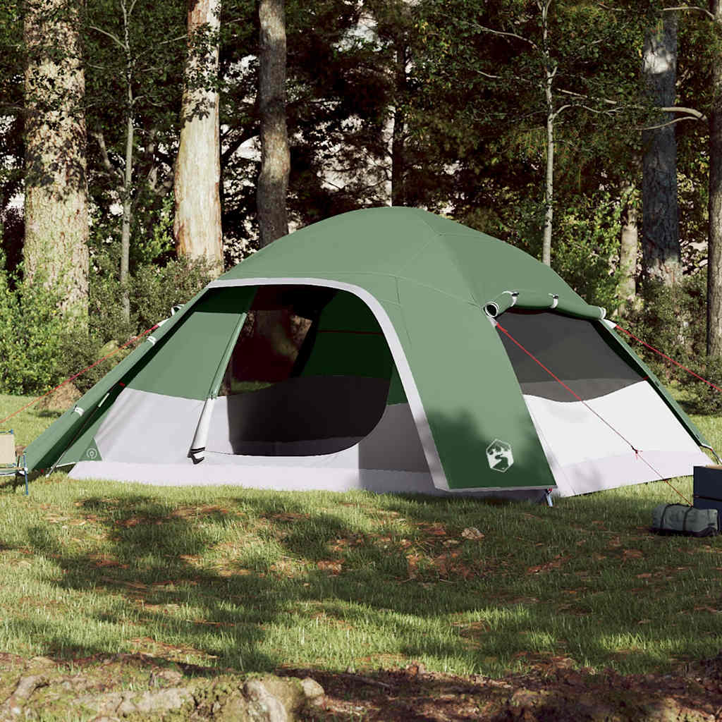 Family Tent Dome 6-Person Green Waterproof - Merlin Deals