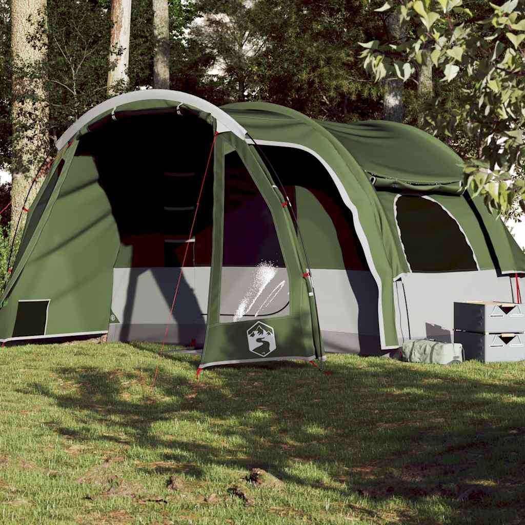 Family Tent 6-Person Green Waterproof - Brittle & Co