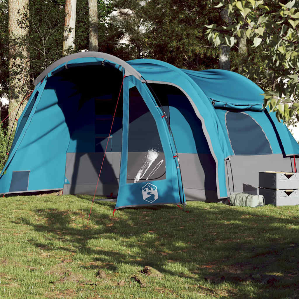 Family Tent 6-Person Blue Waterproof - Charlotte Dunes