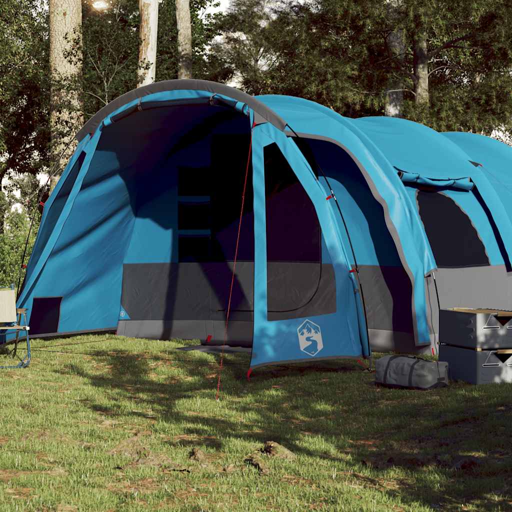 Family Tent Tunnel 8-Person Blue Waterproof - Charlotte Dunes