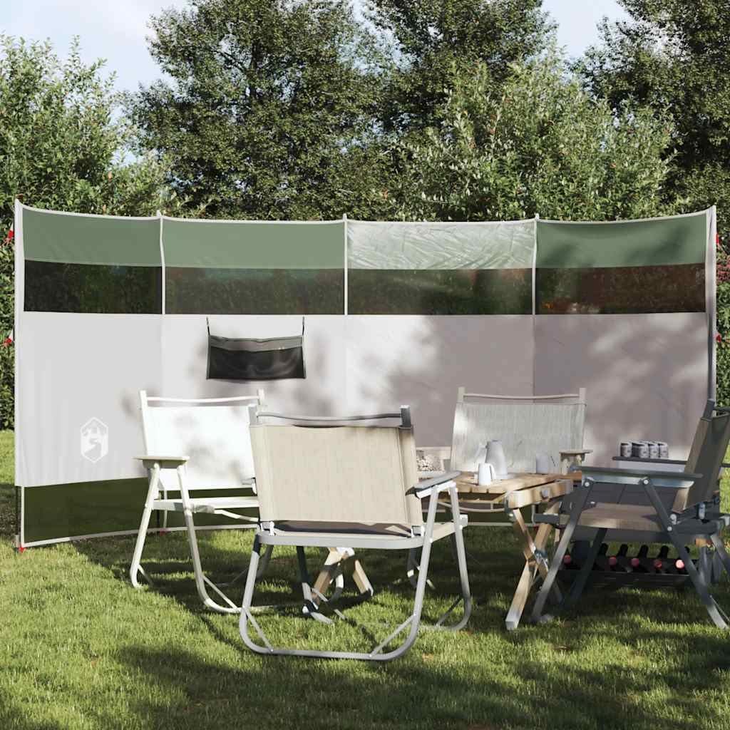 Camping Windbreak Green 366x152x152 cm Waterproof - The Home Maker