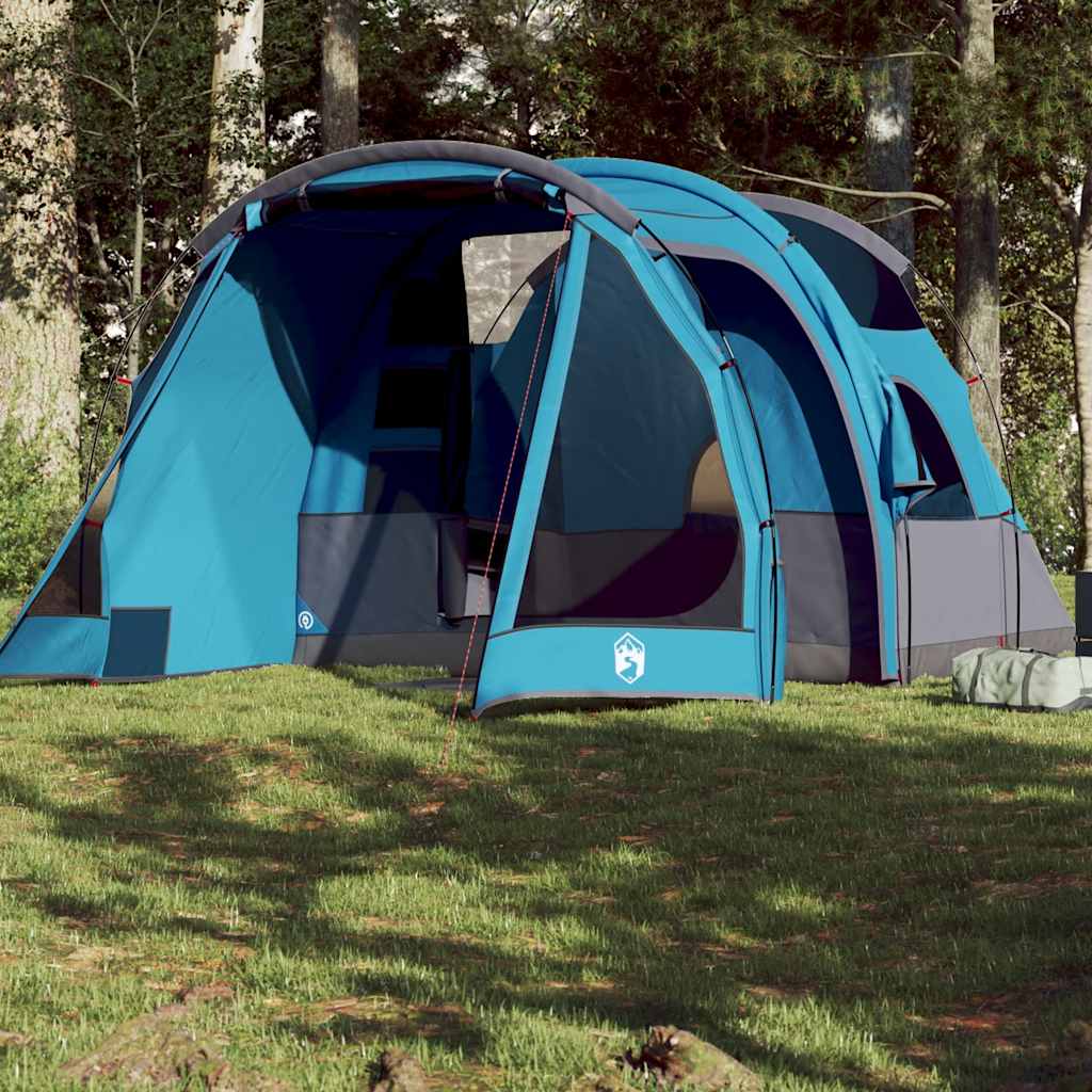 Camping Tent Tunnel 4-Person Blue Waterproof - Charlotte Dunes