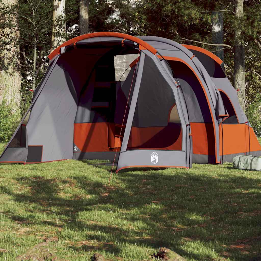 Camping Tent Tunnel 4-Person Grey Waterproof - Charlotte Dunes