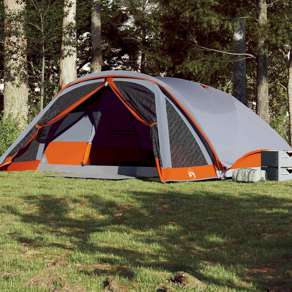 Family Tent Cabin 6-Person Grey Waterproof - All Things Good