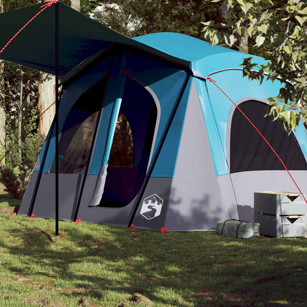 Camping Tent Cabin 5-Person Blue Waterproof - Charlotte Dunes