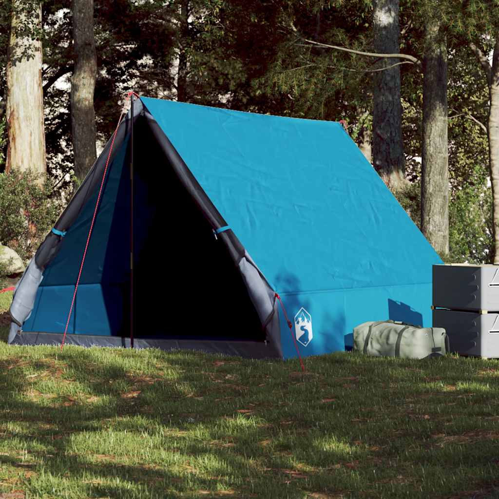 Camping Tent A-Frame 2-Person Blue Waterproof - Charlotte Dunes