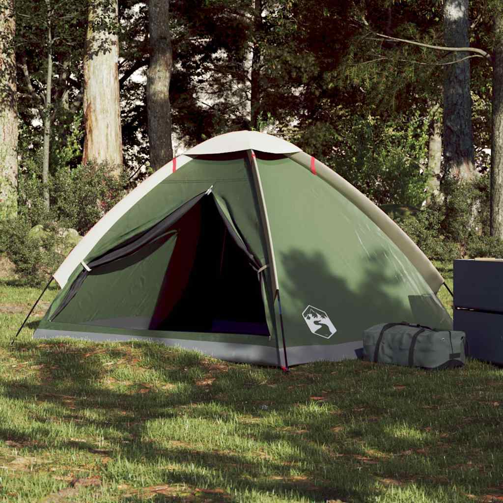Camping Tent Dome 2-Person Green Waterproof - vid-94759 - Charlotte Dunes