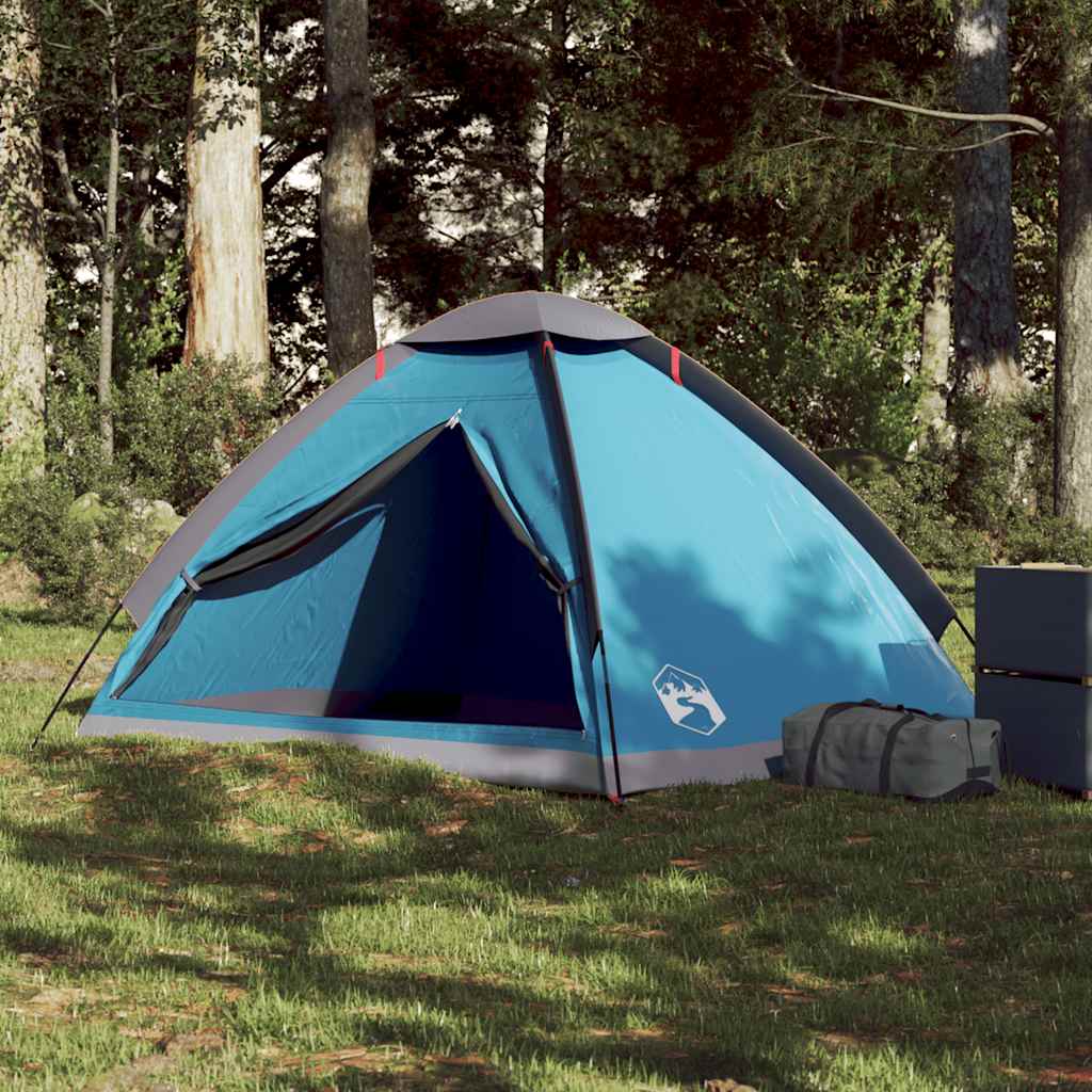 Camping Tent Dome 2-Person Blue Waterproof - vid-94760 - Charlotte Dunes