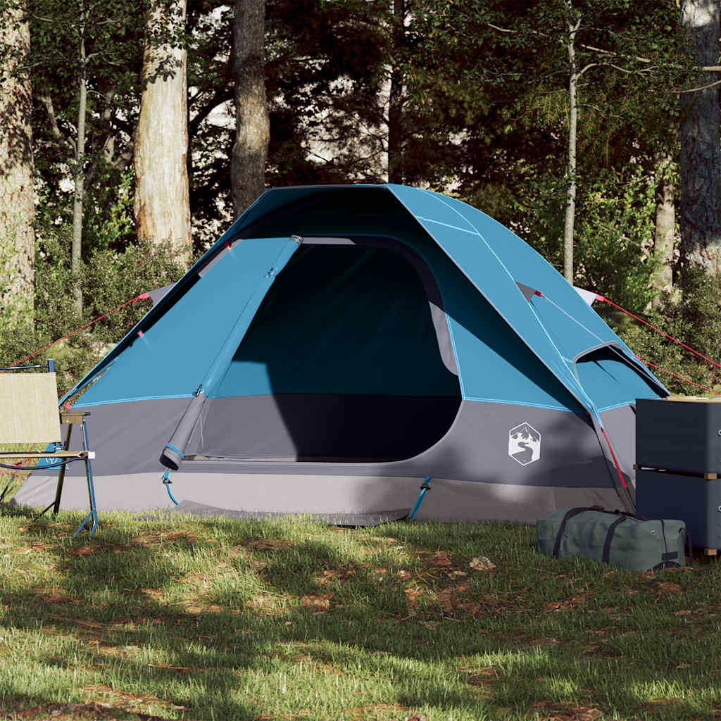 Camping Tent Dome 2-Person Blue Waterproof - vid-94774 - Charlotte Dunes