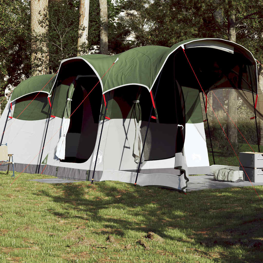 Family Tent Tunnel 8-Person Green Waterproof - Merkel Designers