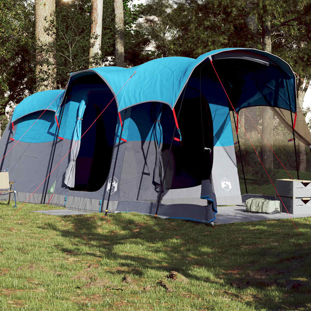 Family Tent Tunnel 8-Person Blue Waterproof - Merkel Designers