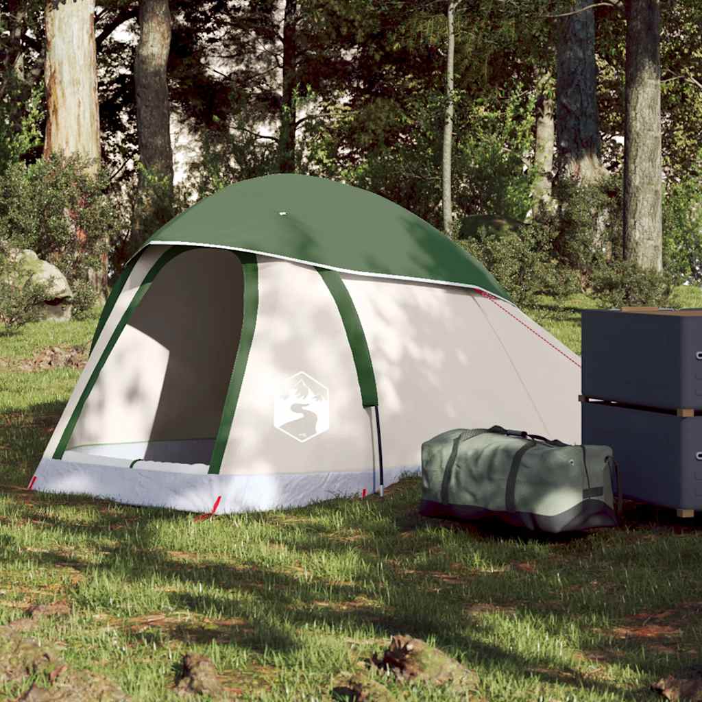 Camping Tent Dome 1-Person Green Waterproof - Direct Imports