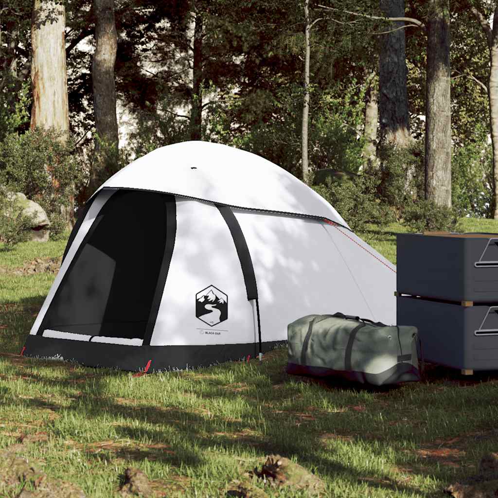 Camping Tent Dome 1-Person White Blackout Fabric Waterproof - Direct Imports