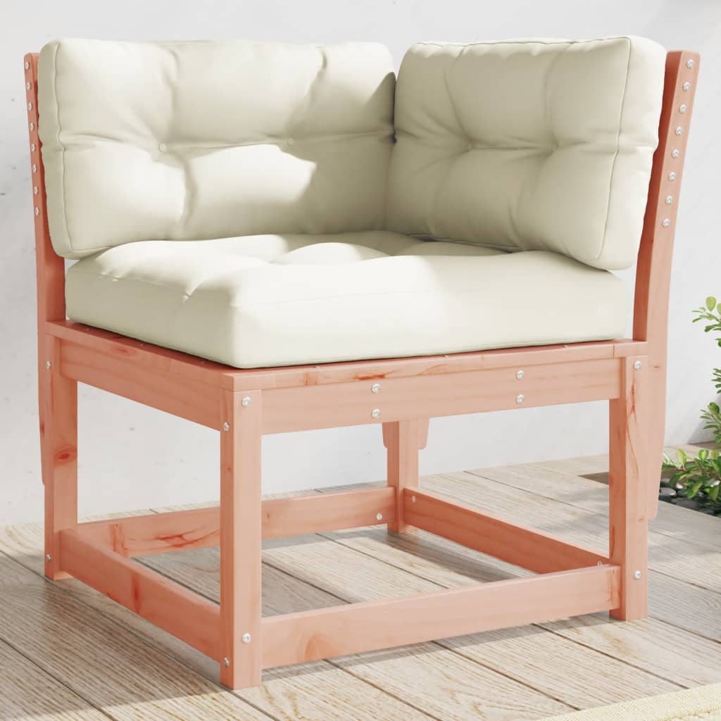 Garden Sofa Corner with Cushions 73x73x78 cm Solid Wood Douglas - All Things Good
