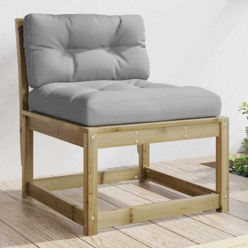 Garden Sofa with Cushions Impregnated Wood Pine - All Things Good