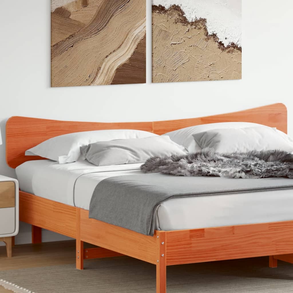 Headboard Wax Brown 180 cm Solid Wood Pine - Brittle & Co