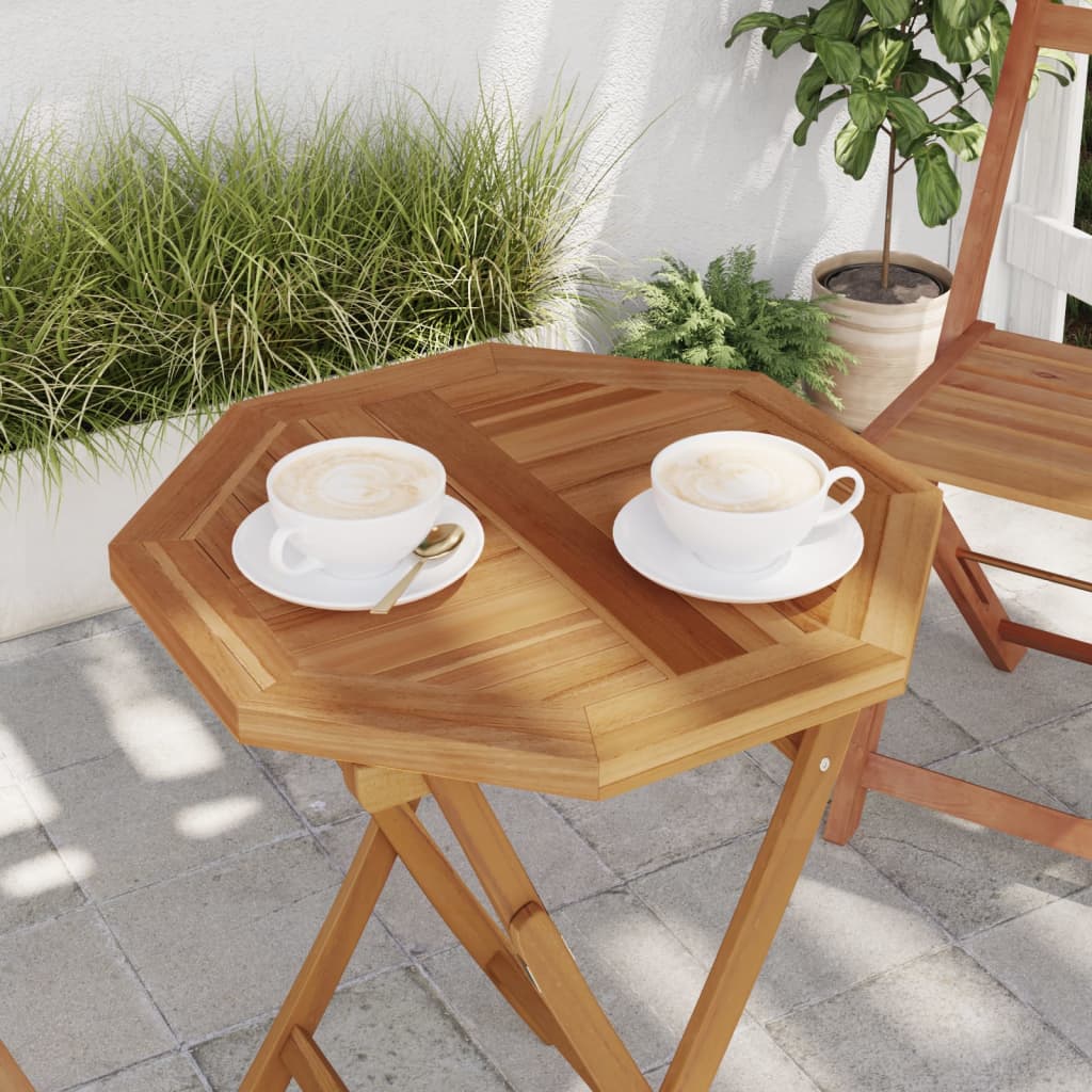 Table Top 50x50x2.5 cm Octagonal Solid Wood Teak - Casper Homes