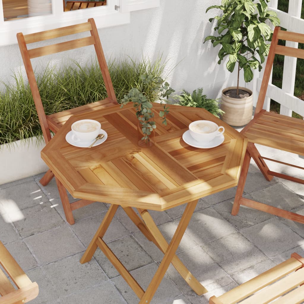 Table Top 70x70x2.5 cm Octagonal Solid Wood Teak - Merkel Designers