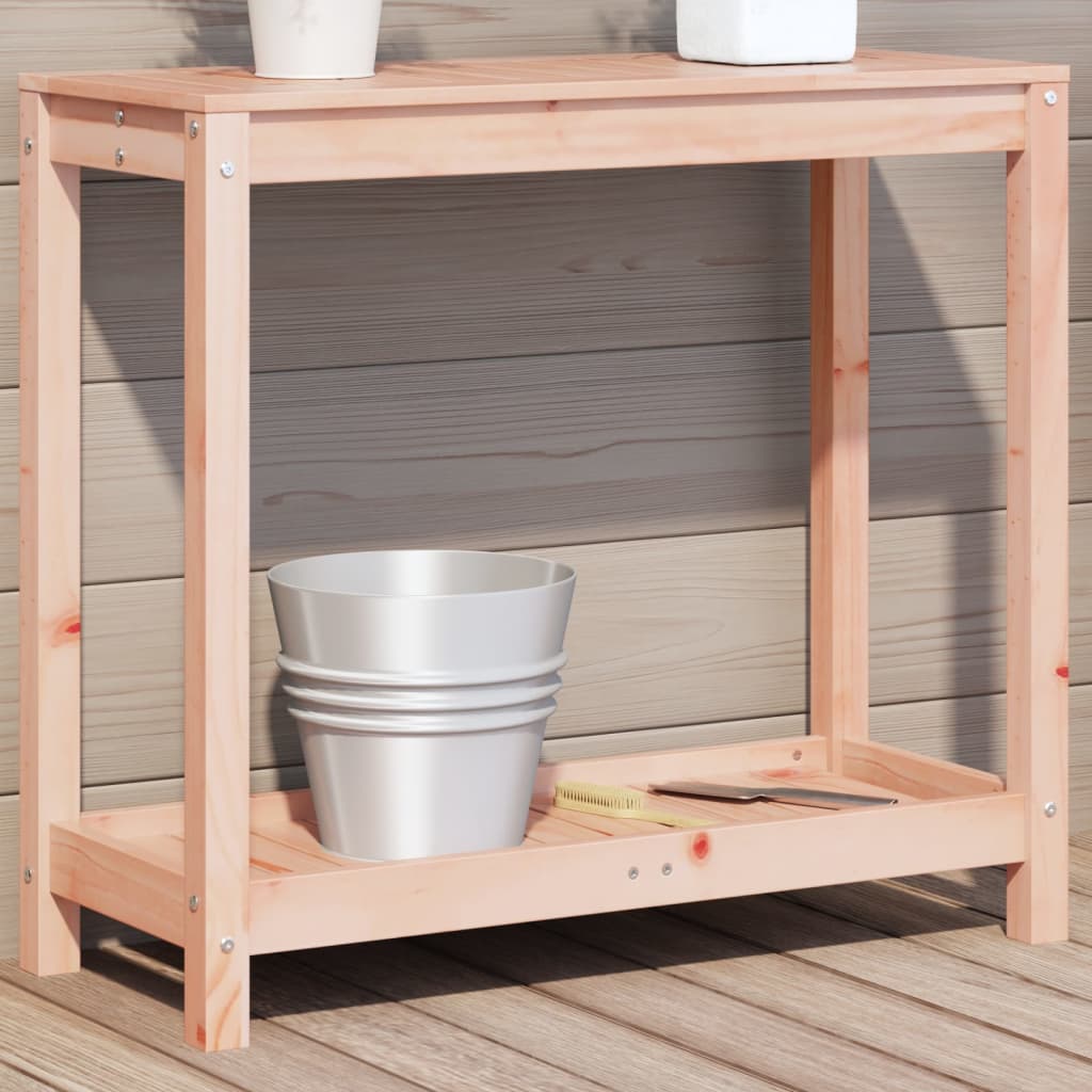 Potting Table with Shelf 82.5x35x75 cm Solid Wood Douglas - The Home Maker