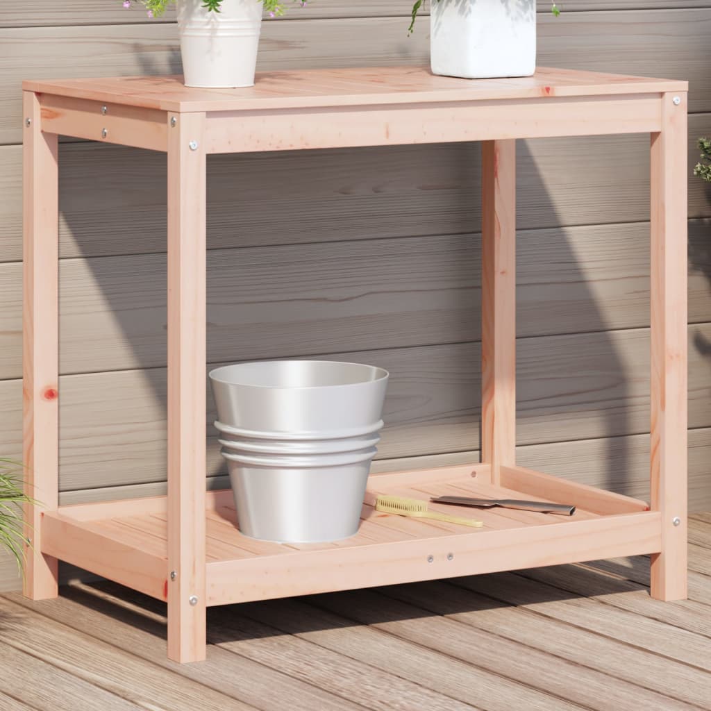 Potting Table with Shelf 82.5x50x75 cm Solid Wood Douglas - The Home Maker