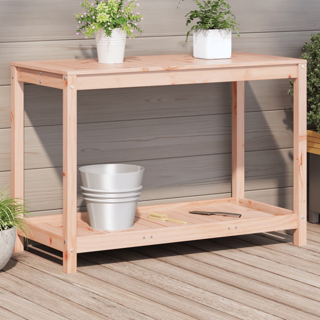 Potting Table with Shelf 108x50x75 cm Solid Wood Douglas - Style and Chic