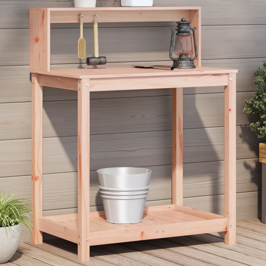 Potting Table with Shelves 82.5x50x109.5 cm Solid Wood Douglas - All Things Good