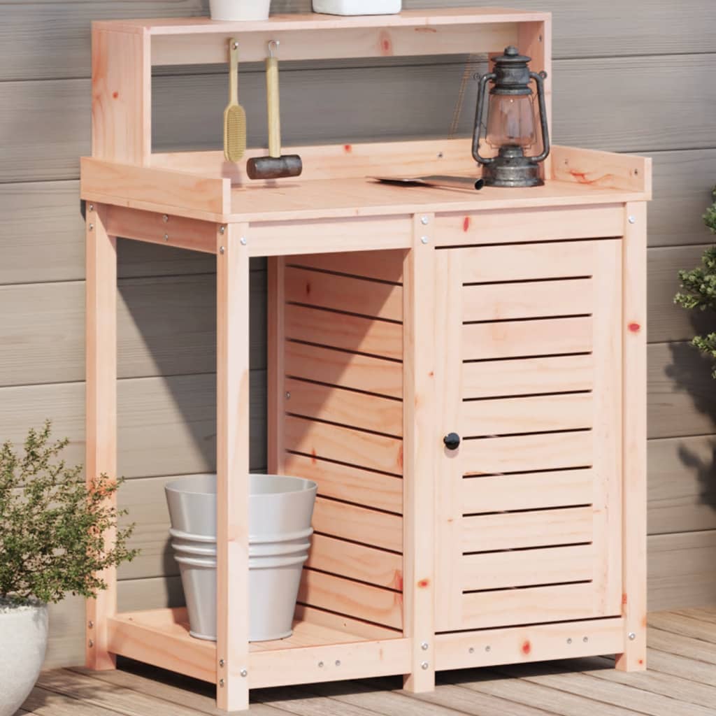 Potting Table with Shelves 82.5x50x109.5 cm Solid Wood Douglas - All Things Good