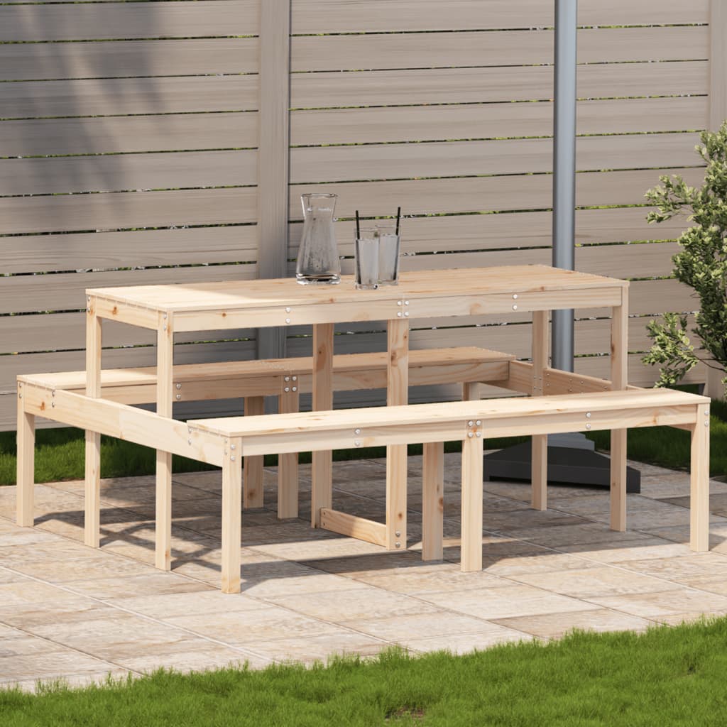 Picnic Table 160x134x75 cm Solid Wood Pine - All Things Good