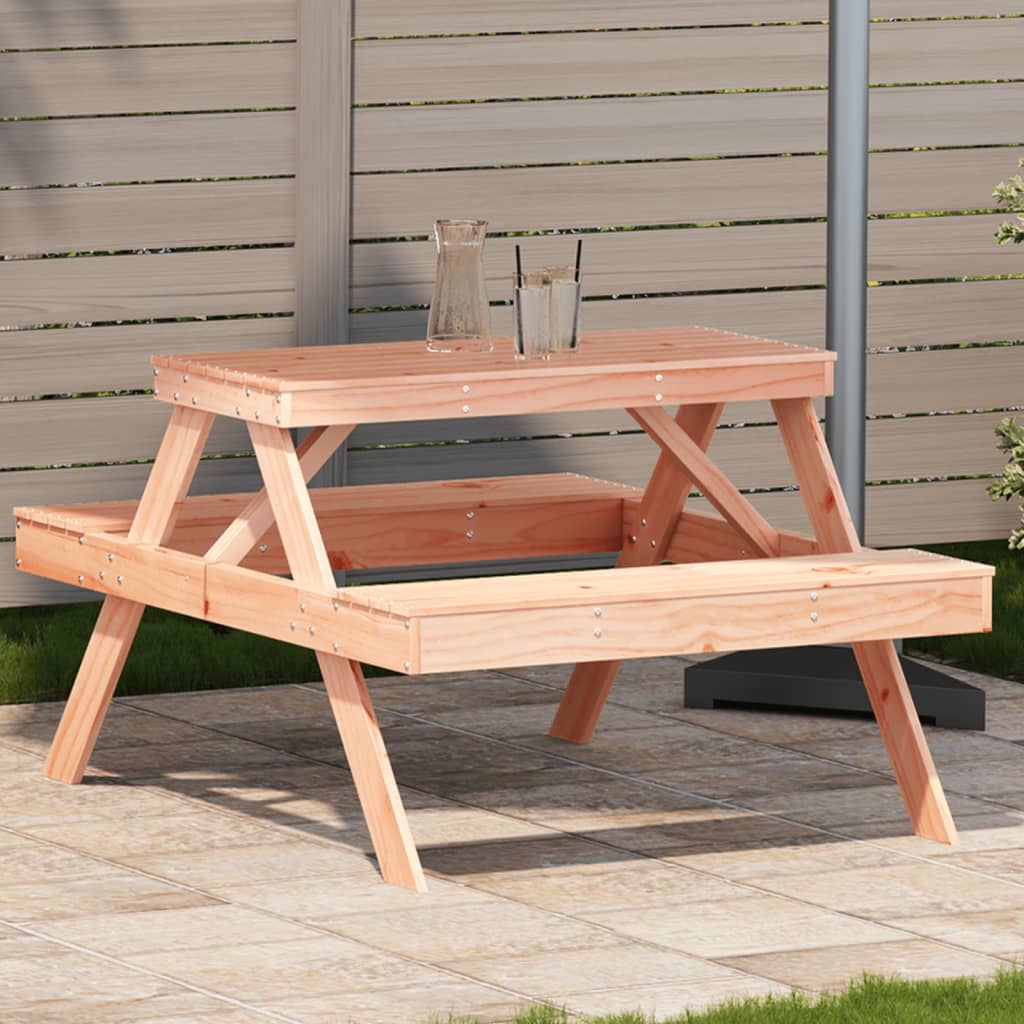 Picnic Table 105x134x75 cm Solid Wood Douglas - The Home Maker